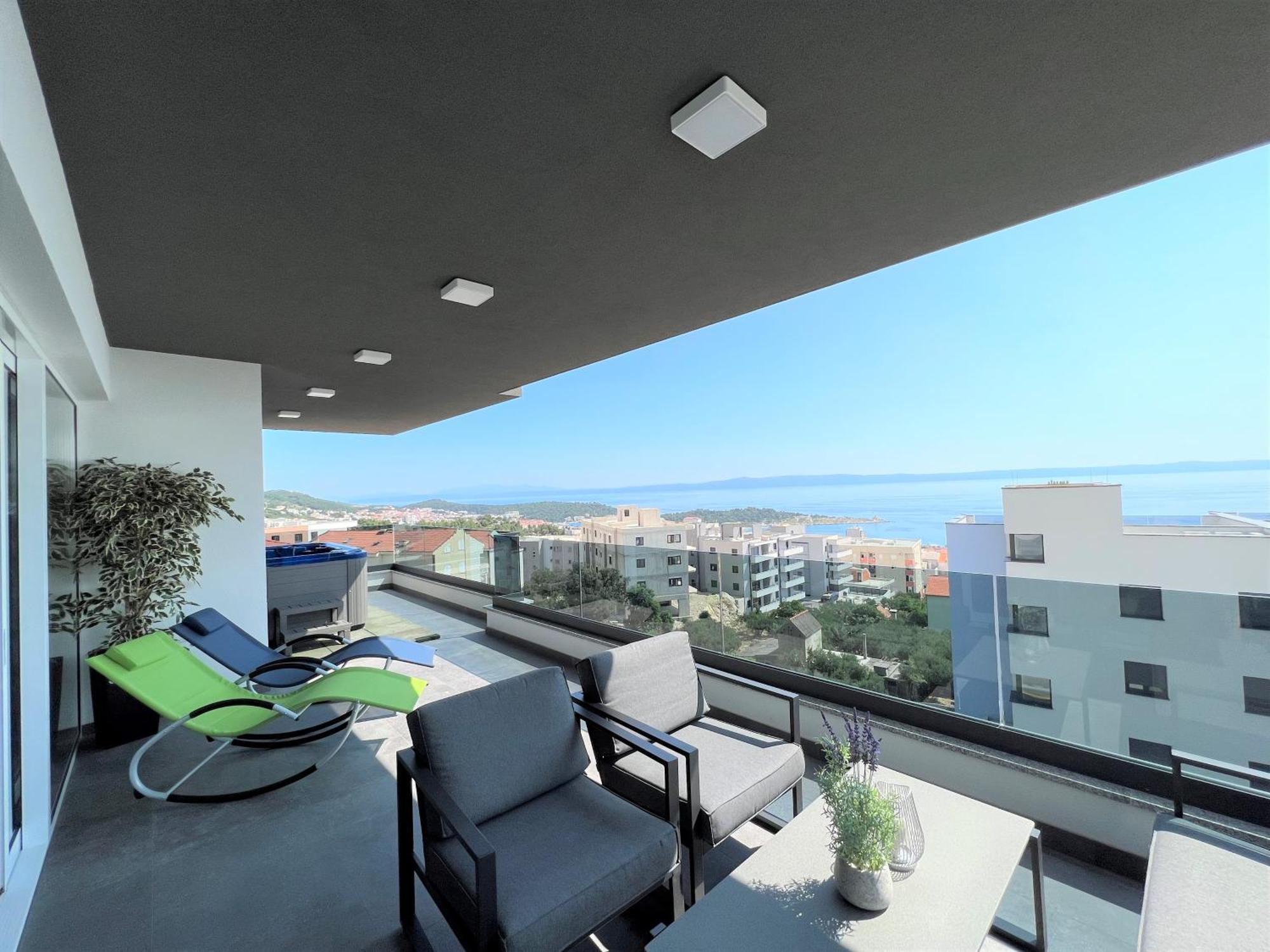 Lux Penthouse Panoramic View With Jacuzzi *